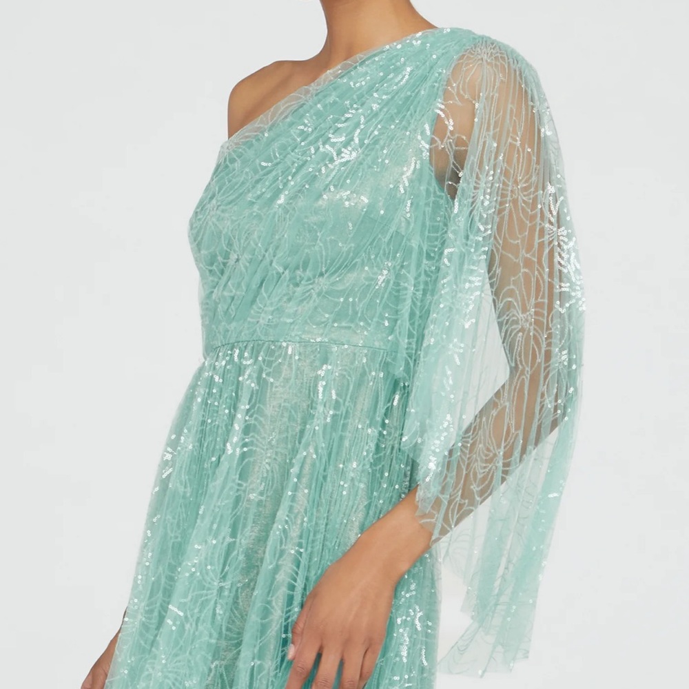 THEIA Carol One Shoulder Gown NWT 6 - Picture 5 of 9